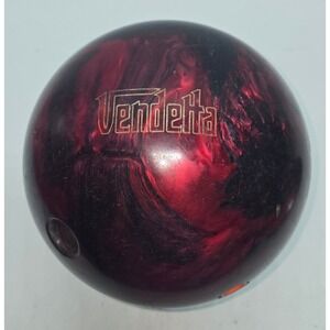 Red and Black Bowling Ball -